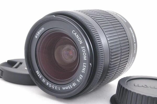 美品　Canon　EF-S 18-55mm STM 標準レンズ　手ぶれ補正レンズ