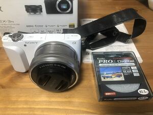 NEX-3N power zoom lens kit NEX-3NL/W ( white )SONY Sony digital camera mirrorless single-lens digital camera α camera 