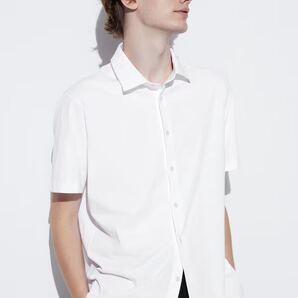 エアリズムコットンフルオープンポロシャツ カラー: 00 WHITEホワイト 半袖 白