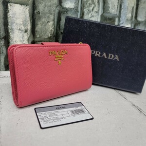 正規品 PRADA サフィアーノ1ML225 ピンク PEONIA プラダ財布