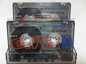 ソニー GiG-2 60分 ハイポジション 2本 カセットテープ/ SONY GiG-2 TypeⅡHigh Position