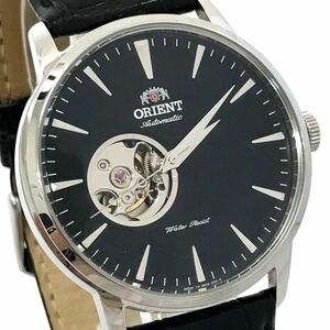  beautiful goods ORIENT Orient wristwatch DB08-C3-B self-winding watch machine automatic analogue black round collection operation verification settled 
