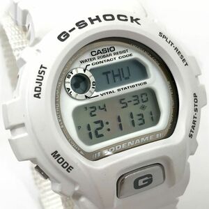  прекрасный товар CASIO Casio G-SHOCKji- амортизаторы CODE NAME наручные часы DW-6697 кварц цифровой раунд белый Angel рабочее состояние подтверждено 