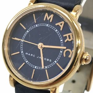 Marc Jacobs マークジェイコブス ROXY ロキシー 腕時計 MJ1539 クオーツ アナログ ラウンド ネイビー ウォッチ 電池交換済み 動作確認済み