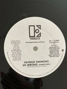 ★83PROMO★PATRICK SIMMONS - SO WRONG