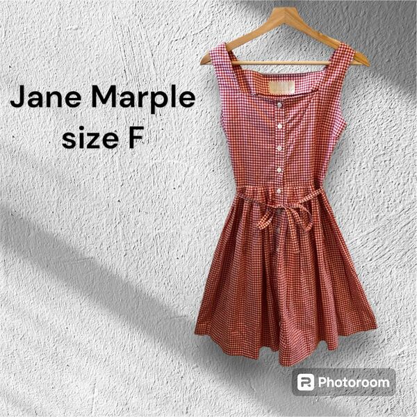 人気　【ジェーンマープル】　Jane Marple　ギンガムチェック柄ワンピース