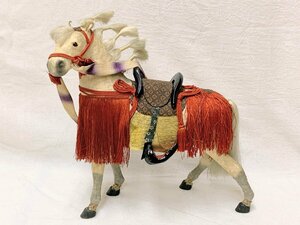 14522/ old house delivery goods era edge .. .. Boys' May Festival dolls ornament horse white horse .. thing ornament that time thing valuable rare .. thing day 