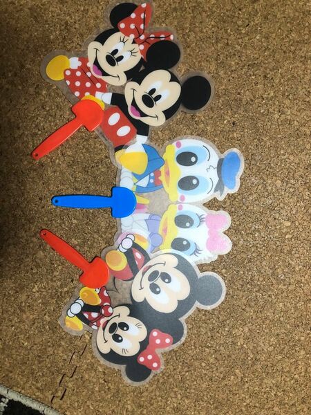 ディズニー　Disney うちわ　ミッキーマウス　ミニーマウス　ドナルド　デイジー