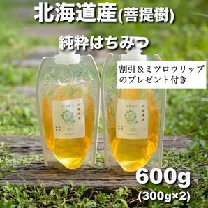 ◇割引＆プレゼント◇国産 はちみつ ◇北海道 菩提樹◇ 600g 生蜂蜜/国産蜂蜜