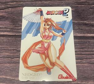  telephone card Fatal Fury 2 un- . fire Mai Neo geo NEOGEO SNKge- female toGAMEST telephone card unused not for sale anime beautiful young lady manga game 