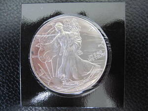  America Eagle silver coin 1 dollar original silver 1 ounce silver coin 1999 year unused / ④