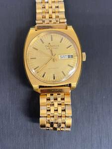 #6010　稼働品　BULOVA ブローバ キャラベル メンズ オートマチック CARAVELLE AUTOMATIC 自動巻き SWISS スイス