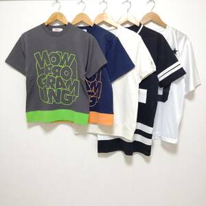 お得!!【まとめ売り】半袖 Tシャツ 5着 セット チャンピオン ランタグ プログラム H&M フットボール アメカジ古着 メンズ サイズXS /T-146j