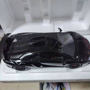 1 иен старт Auto Art 1/18 Lamborghini Aventador LP750-4 SV(NERO ALDEBARAN/GLOSS BLACK) красивый товар. фиксация винт нет 