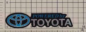 トヨタ パワードバイ スパンコール ステッカー TOYOTA POWERD by TOYOTA 青 blue AE86 スープラ セリカ レビン トレノ