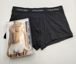 【Lサイズ】Calvin Klein(カルバンクライン) ローライズボクサーパンツ ブラック 1枚 メンズボクサーパンツ 男性下着 U2664