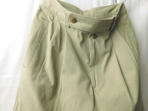 90s Vintage ISSEY MIYAKE Issey Miyake 2 tuck tapered cotton pants M beige 1992