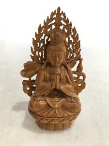 HB645　仏教美術 仏像 木製 釈迦如来像 釈迦如来 大日如来 阿弥陀 如来仏 座仏 佛像