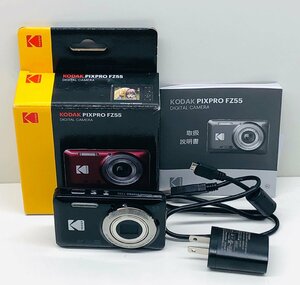 [ electrification, operation goods ] KODAKko Duck PIXPROF55 BLACK digital camera compact digital camera / box / manual / charger / battery 