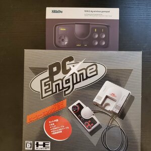 【送料無料】美品 PCエンジンミニ PCエンジンmini （8bitdo製、連射機能コントローラー付き）