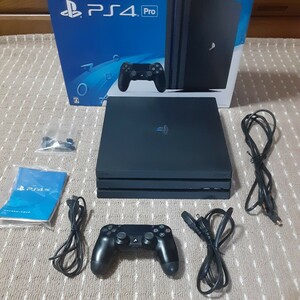 ( free shipping!)PS4 Pro body CUH-7000B jet black /2TB SSD exchangeable goods.