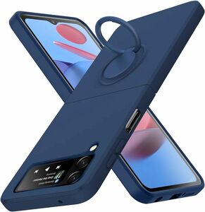 Galaxy Z Flip4 ケース 耐衝撃リング付き シリコン 薄型 Galaxy Z Fli