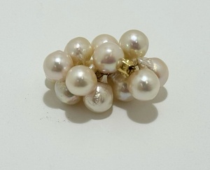 [21225] pearl pearl necklace top K18 stamp equipped pearl sphere approximately 8.1.~8.2. weight approximately 11.9g Lady's fashion accessory home storage goods 