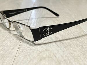 1000円～！正規品 美品 シャネル CHANEL パール×ラインストーン ココマーク 度入りメガネ 眼鏡 