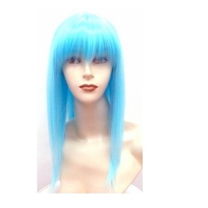  cosplay wig (aeat-TF light blue light blue wig net attaching ) long wig Halloween komike anime game ... fancy dress play 