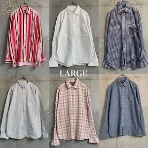 ブランドシャツMIX (Men's L~XL)×30着set Brooks Brothers Chaps GAP.. 長袖シャツ 検品済 SRC古着卸 セット まとめ売り 仕入れ 卸売り