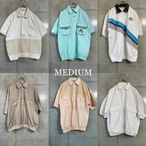 20着 半袖リブシャツMIX Men's M~L ユーロ古着 US古着 プルオーバーシャツ 検品済 SRC古着卸 セット まとめ売り 仕入れ 卸売り
