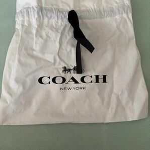 COACH コーチ 白 ショップ袋 巾着袋 COACH専用箱 プレゼント用にどうぞ