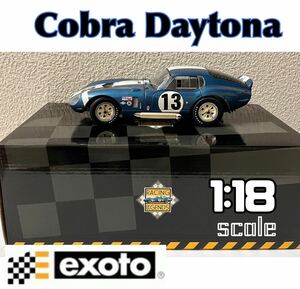 エグゾト RLG18016 コブラ デイトナ クーペ 1965 24h デイトナ #13 1:18 ◇ Exoto Cobra Daytona ミニカー レーシングカー 完成品 優勝車