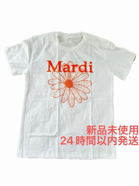 ☆Mardi Mercredi マルディメクルディ Tシャツ　ホワイト 韓国ファッション　アウトレット　プリント　クルーネック☆