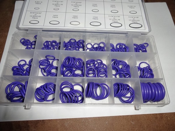 [送料込] 発送可 Oリング 18種類 270pcs 詰め合わせ 東京発 紫色 O-リング O-ring O-rings セット