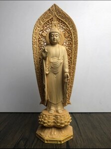  most new work Buddhist image sculpture tree carving ..... image height 28cm