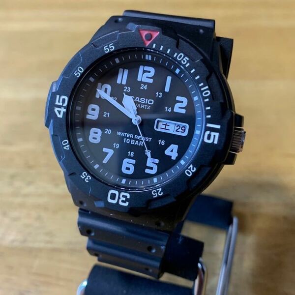 【新品・箱なし】カシオ CASIO クオーツ メンズ 腕時計 MRW-200HJ-1BJ ブラック 国内正規 ブラック