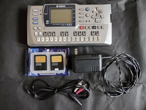 YAMAHA QY-100. used, Smart Media 2 sheets attaching. ..