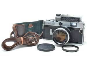 美品 キャノン Canon P レンジファインダー フィルムカメラ 50mm f/1.4 レンズ 露出計 ケース #6115