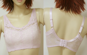  free shipping * super profit *2 sheets set * bust neat * total race soft bra (D/75/ pink )* side height pattern * non wire * comfortable . attaching feeling *21968