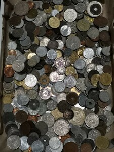 古銭 まとめ 約1.8kg 硬貨 銀貨 コイン 外国コイン アメリカ 日本 外国銭 貨幣