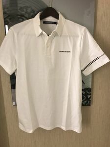 USA購入 Calvin Klein カルバン クライン 半袖 ポロ シャツ USAのMサイズ Lサイズ 白色 ホワイト 新品未使用