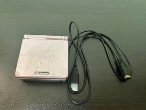 1 jpy start!Nintendo nintendo Game Boy Advance SP beautiful electrification ending ADVANCE pearl pink GBA Nintendo soft 