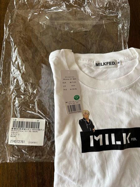 MILKFEDミルクフェド×名探偵コナン ゼロの執行人 安室透 コラボTシャツM
