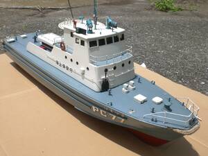 sea on security .*.. boat [....] type PC-77.. boat [ is ...]* wooden RC boat / approximately 80 centimeter / Junk 