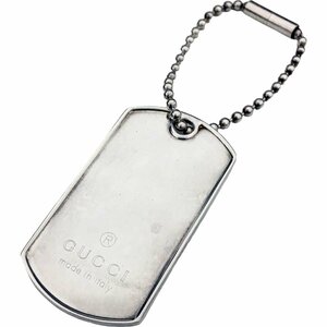  Izumi shop 24-875 [ superior article ] Gucci dog tag 925 approximately 22.31g plate accessory key holder silver silver color GUCCI