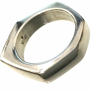 Izumi магазин 24-872[ прекрасный товар ] Gucci серебряное кольцо SV925 примерно 8.31g примерно 10 номер аксессуары кольцо серебряный SILVER серебряный унисекс для мужчин и женщин 