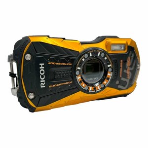 24-2020【動作確認済】リコー WG-30 コンパクトデジタルカメラ WG-30W　デジカメ オレンジ RICOH