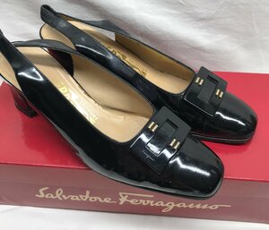 Salvatore Ferragamo Salvatore Ferragamo туфли-лодочки 6 23.5cm каблук эмаль обувь обувь мода коробка ткань пакет есть 
