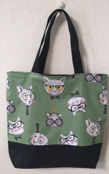 トートバッグ(ハンドメイド)ねこ柄